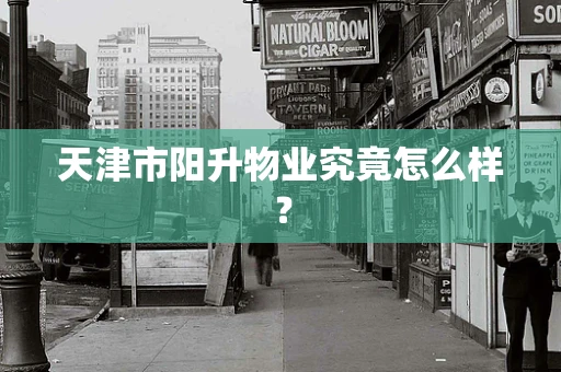 天津市阳升物业究竟怎么样？